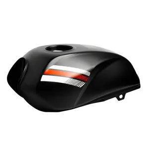 Tanque AKT 125 NKD negro mate 